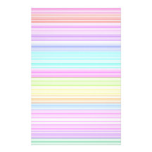 Colourful Pinstripes Custom Stationery