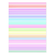 Colourful Pinstripes Post Card