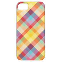 Colourful Pixels Plaid iPhone5 case