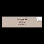 Colourful Plain Patterns - Customize own text bumper stickers