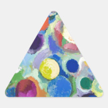 Colourful Planets (abstract expressionism) Sticker