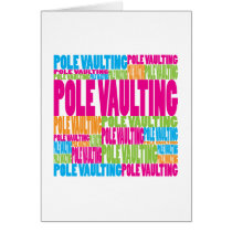 Colourful Pole Vaulting Cards