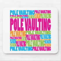 Colourful Pole Vaulting Mouse Pads