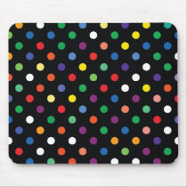 Colourful Polka Dot Mousepad mousepads