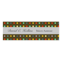 Colourful Polka Dots Business Card