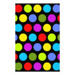 Colourful Polka Dots Stationery Paper
