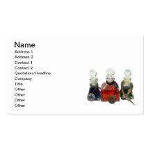 Colourful Potion Bottles with Charms Business Cards