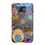 colourful Psychedelic abstract pattern Galaxy SII Cases