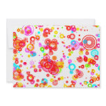 Colourful Puddle Raindrops digital art random Custom Announcement