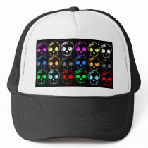 Colourful Punk Skulls Baseball Hat