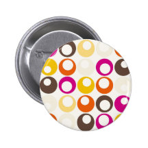 Colourful Purple Orange Yellow Peach Circles Balls Pins