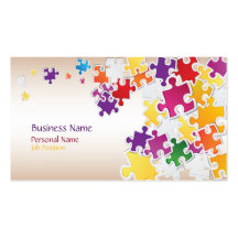 Colourful Puzzle Business Card