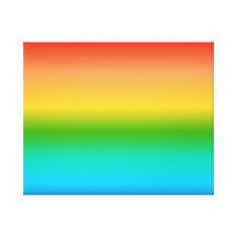 Colourful Rainbow colour gradient Stretched Canvas Prints