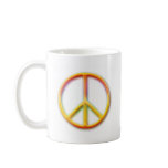 Colourful Rainbow Peace Symbol Mug
