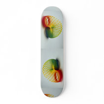 Colourful Rainbow slinky toy for kids Custom Skateboard