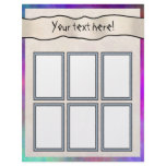 Colourful Rainbows  Scrapbook Pages - 02 Letterhead Template