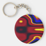 Colourful Reality waves Keychain