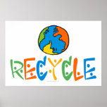 Colourful Recycle Posters