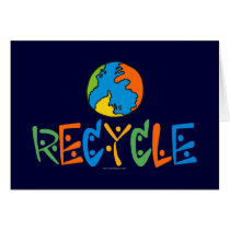 Colourful Recycling cards