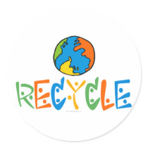 Colourful Recycling stickers
