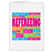Colourful Refereeing Card