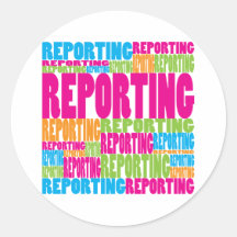 Colourful Reporting Sticker