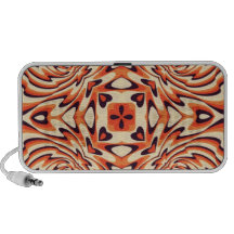 Colourful Retro Floral Seamless Mp3 Speaker