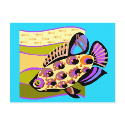 Colourful Retro Tropical Fish by BirdsOfParadise