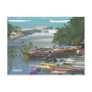 Colourful River Boats Negril Jamaica Postcard