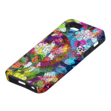 Colourful Romantic Vintage Floral Pattern iPhone 5 Case