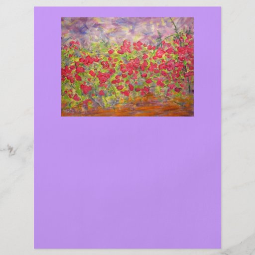 colourful roses blooming full color flyer