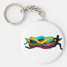 Colourful Running Key Chain