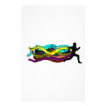Colourful Running Personalized Stationery
