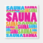 Colourful Sauna Refrigerator Magnets