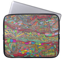 Colourful Scenery In Mazes Laptop Computer Sleeve
