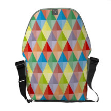 Colourful Shapes and Patterns Messenger Bag