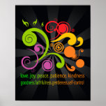 Colourful Shapes, Fruit of the Spirit Poster