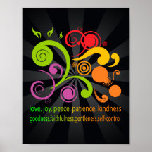 Colourful Shapes, Fruit of the Spirit Poster