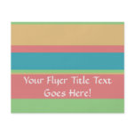 Colourful Sherbet Ice Cream Coloured Stripes flyers