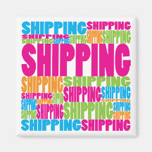 Colourful Shipping Refrigerator Magnet