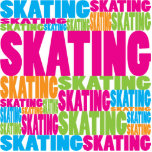 Colourful Skating photo sculptures