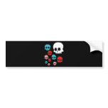Colourful Skulls Bumper Sticker