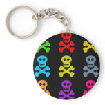 Colourful Skulls keychains