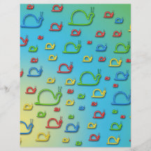 Colourful snails everywhere flyers