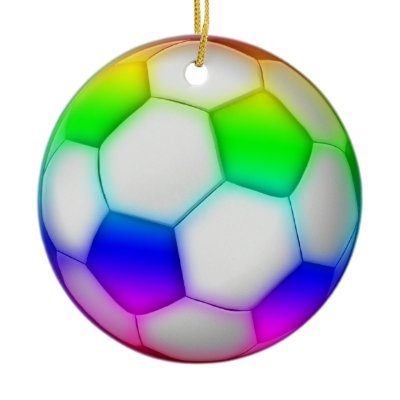 Colourful Soccer Balls