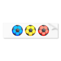 Colourful Soccer Balls
