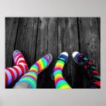 Colourful socks posters