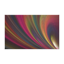 Colourful Soft Sand Waves Stretched Canvas Prints