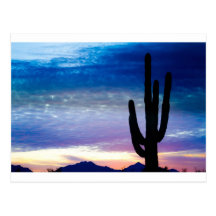 Colourful Southwest Desert Sunrise Post Cards
