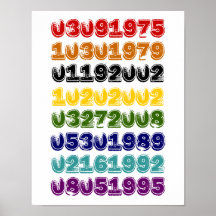Colourful Special Dates Poster